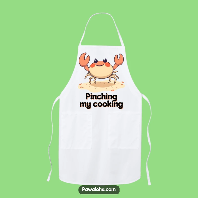 Funny Crab Apron: Shuffle Chef Character Kitchen Gift for Seafood Lovers