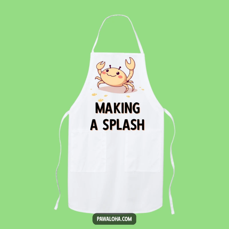 Funny Crab Chef Apron: Overthinking Gumbo Hilariously