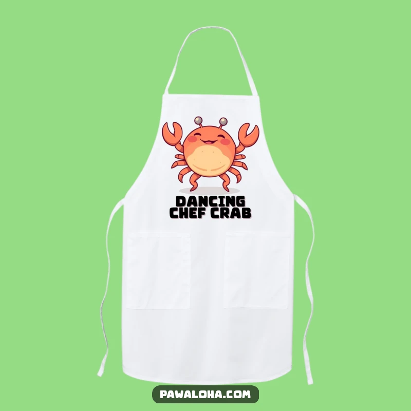 Funny Crab Limbo Apron: Cook with Fun and Beach Vibes