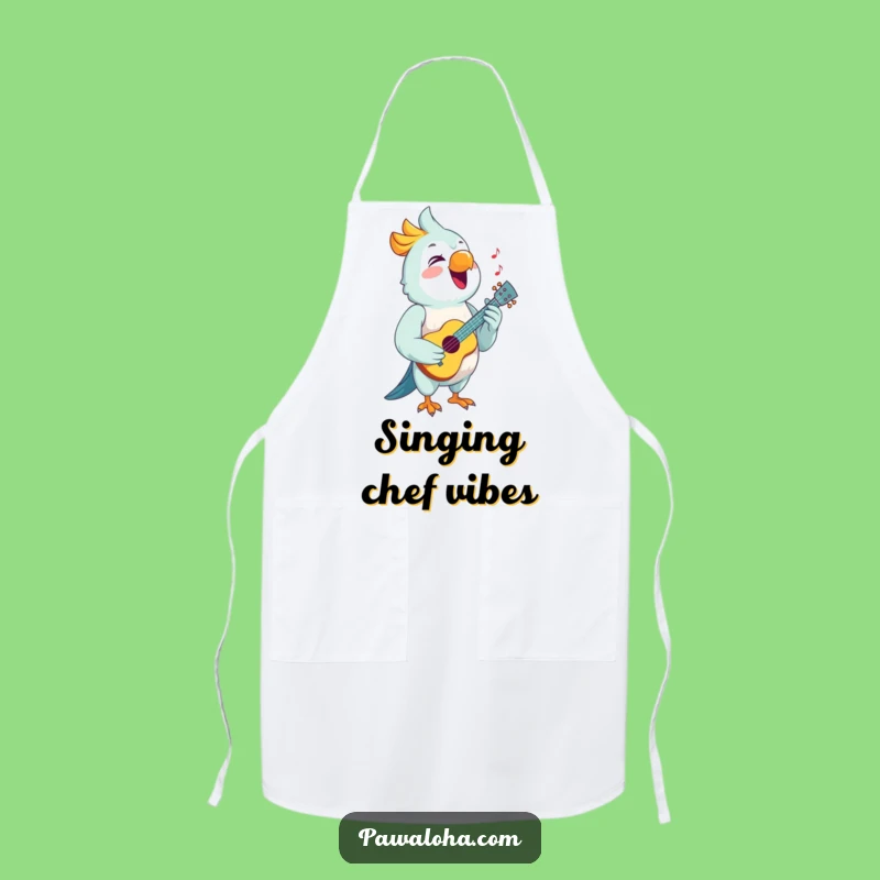 Funny Parrot Apron: Cook with Musical Joy!