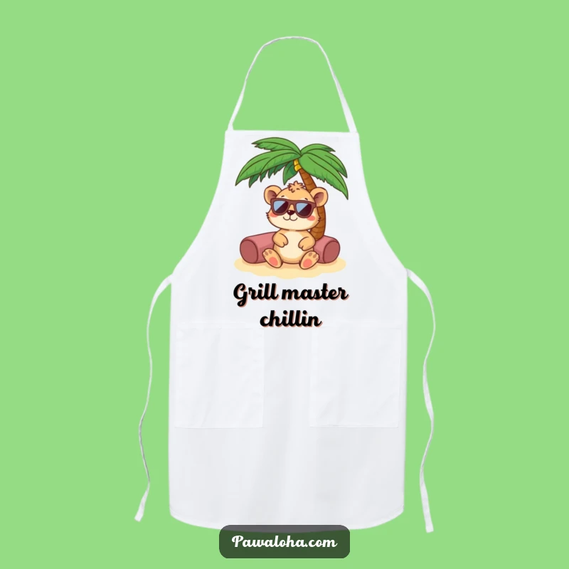 Funny Relaxing Animal Apron - Kitchen Oasis Chef Gift
