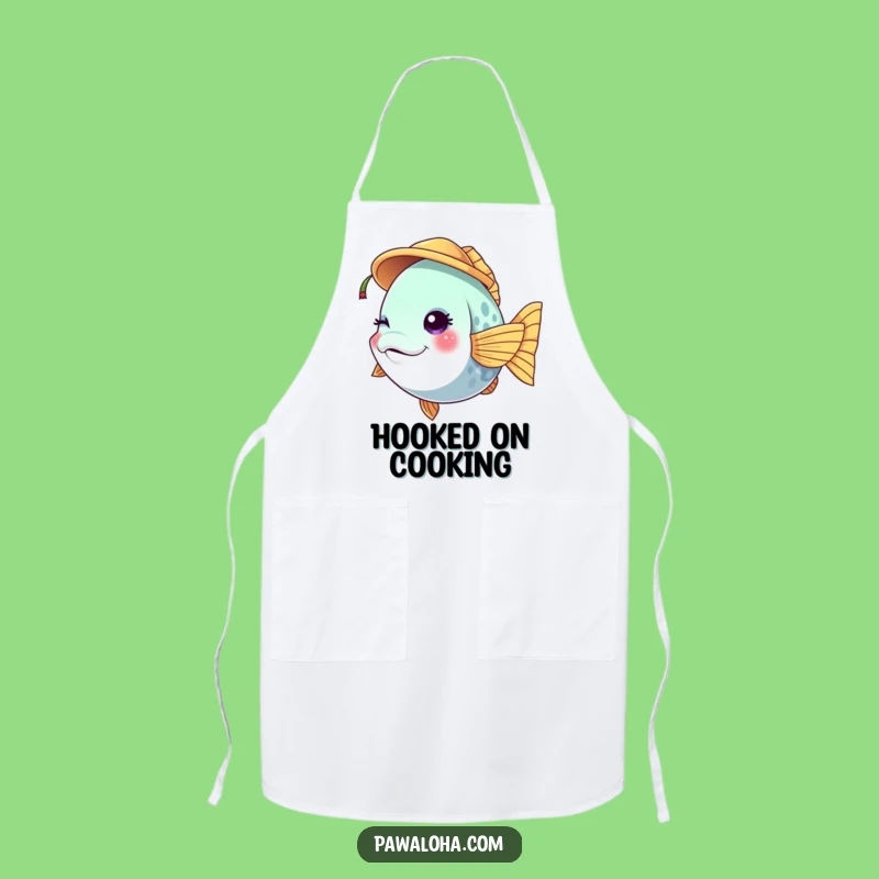 Funny Fish Coconut Apron: Tropical Cooking Fun, Perfect Chef Gift