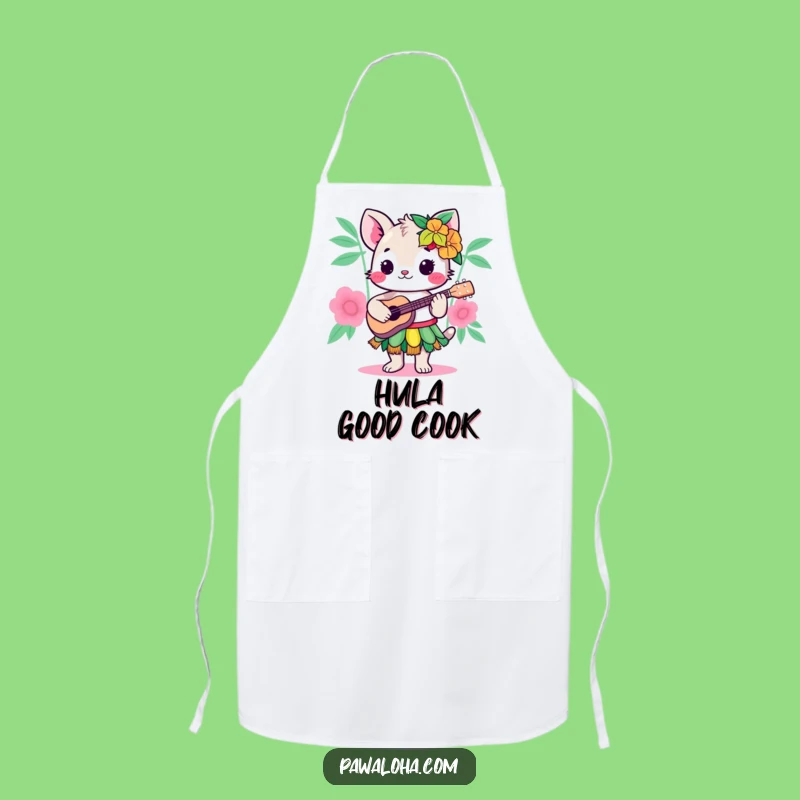 Funny Kawaii Hula Animal Apron: Cook Up Laughs in the Kitchen with This Tropical Design