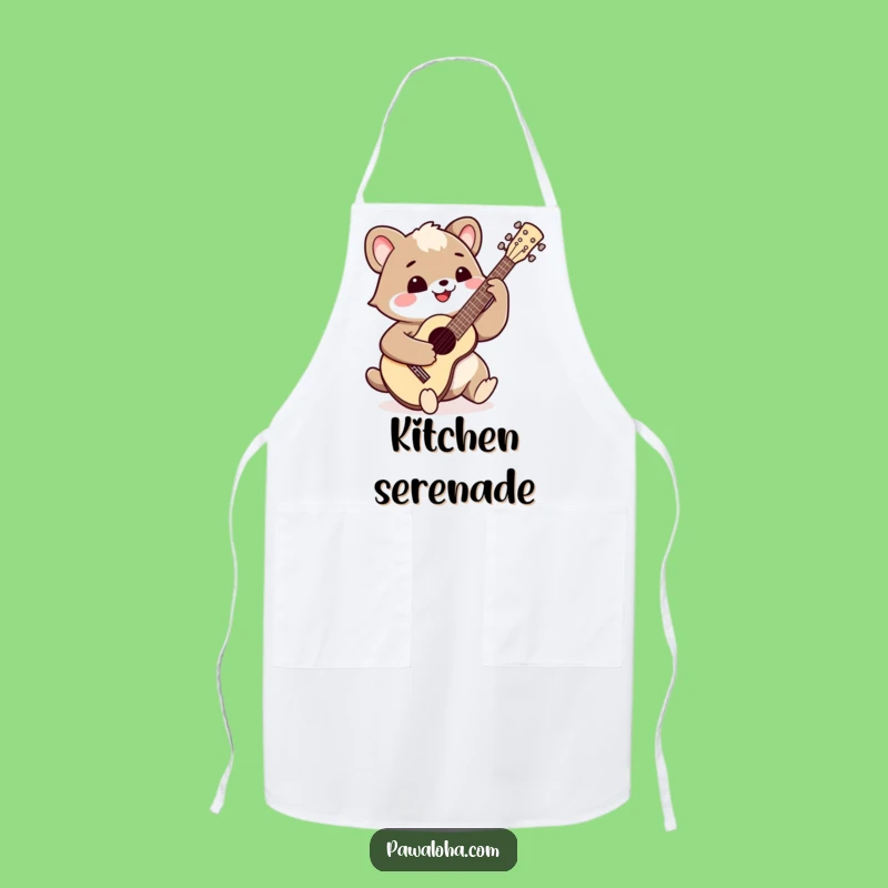 Funny Ukulele Animal Apron - Kitchen Maestro Chef Gift