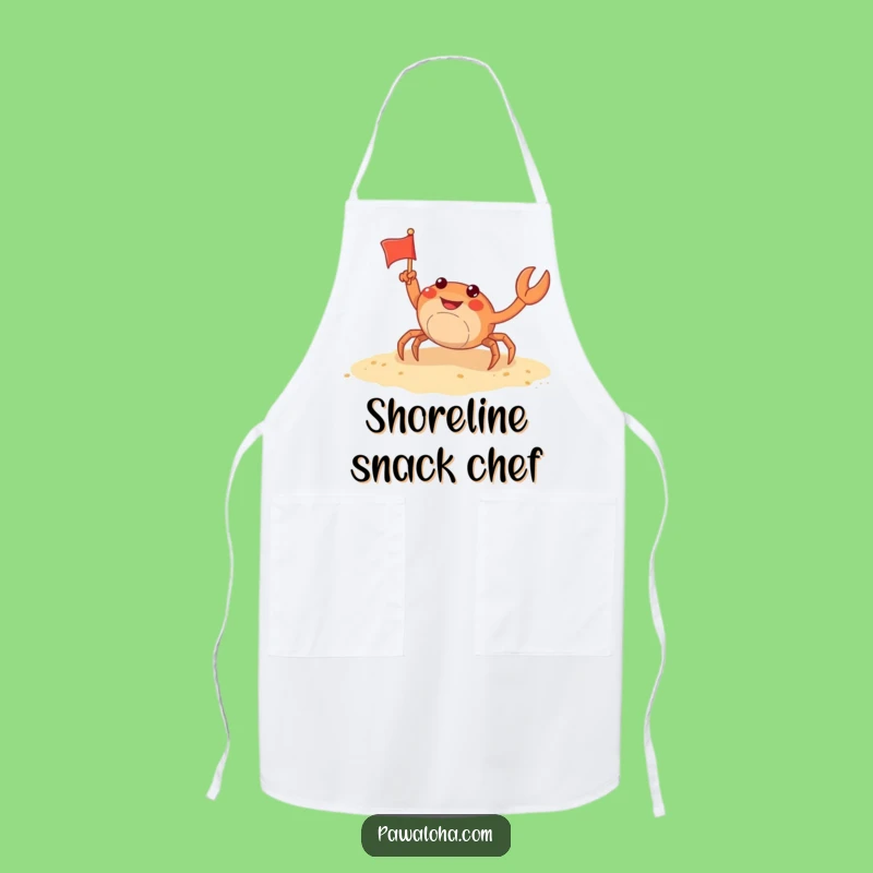 Funny Crab Kitchen Apron: Hilarious Gift for Beach-Themed Cooks