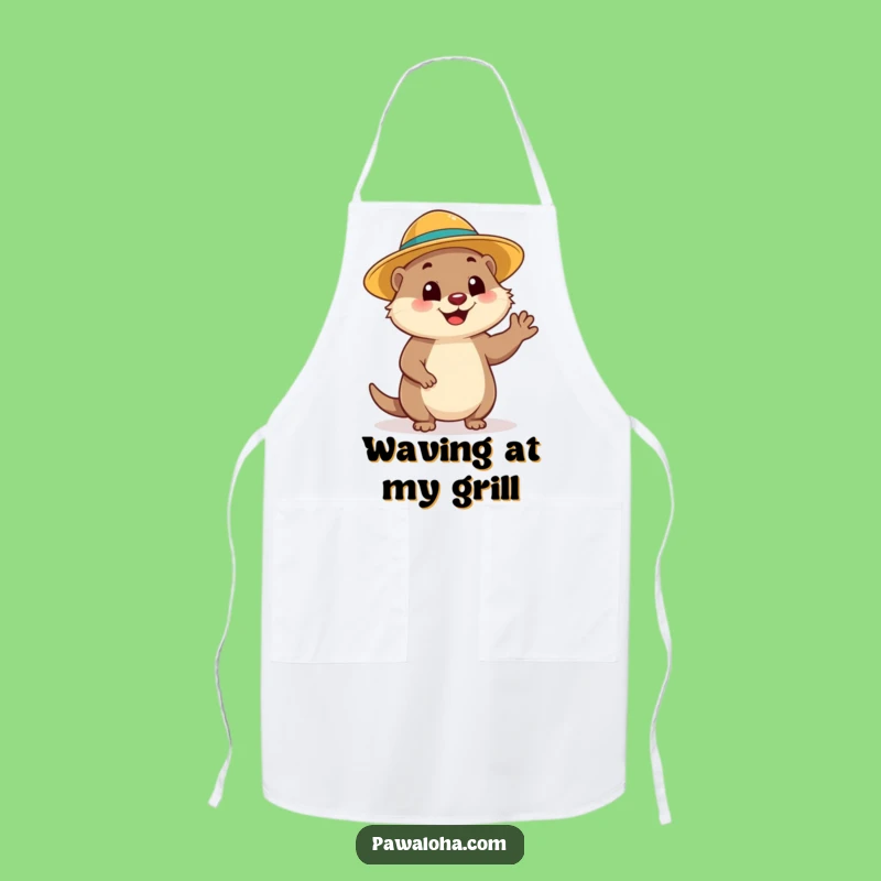 Funny Mongoose Wave Apron: Cook with Cheer, Perfect Funny Gift!