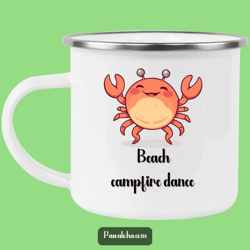 Funny Crab Limbo Camping Mug: Your Humorous Beach Party Partner