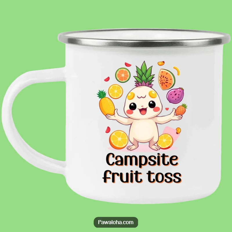 Funny Juggling Creature Camping Mug - Outdoor Fun & Tropical Gift