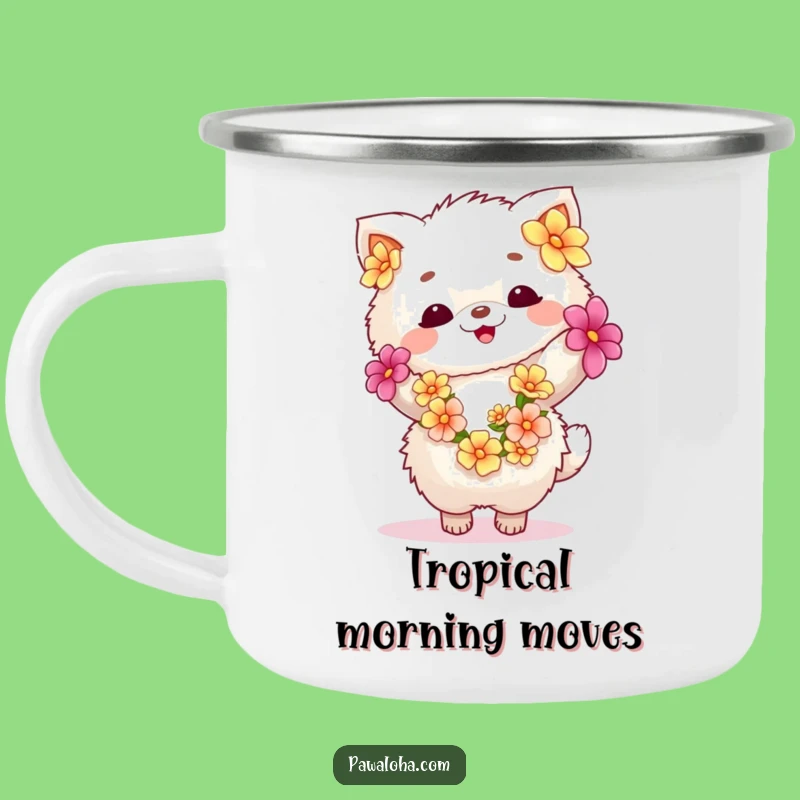 Funny Fluffy Animal Lei Dance Camping Mug - Adventure & Joy Gift