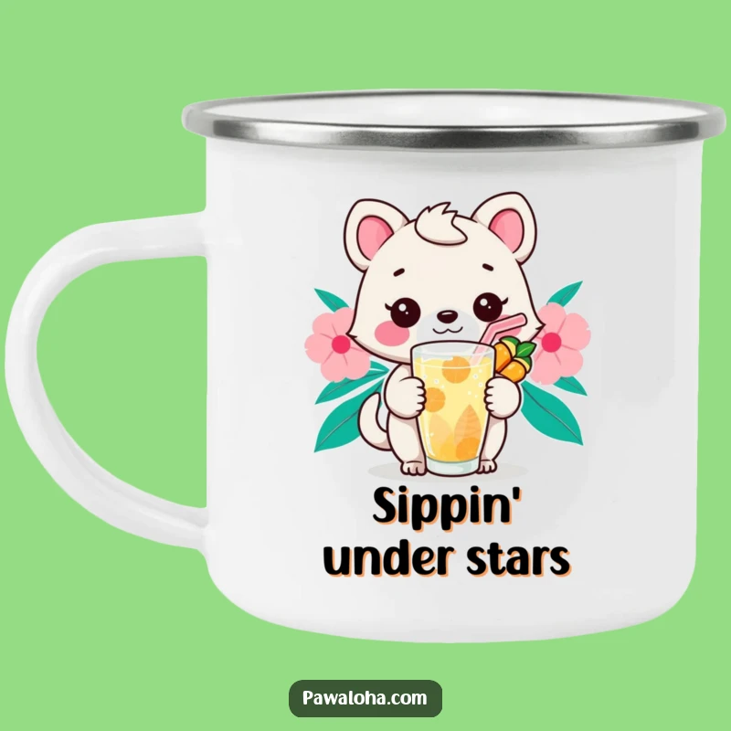 Funny Kawaii Sip Animal Camping Mug: Your Relaxing Companion for Outdoor Drinks