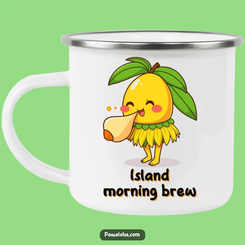 Funny Mango Camping Mug - Hilarious Tropical Drinkware for Outdoor Adventures