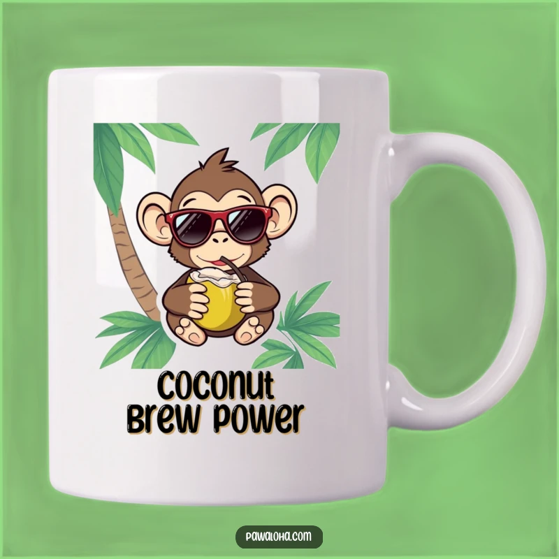 Funny Monkey Sunglasses Mug: Tropical Vacation Vibes Gift