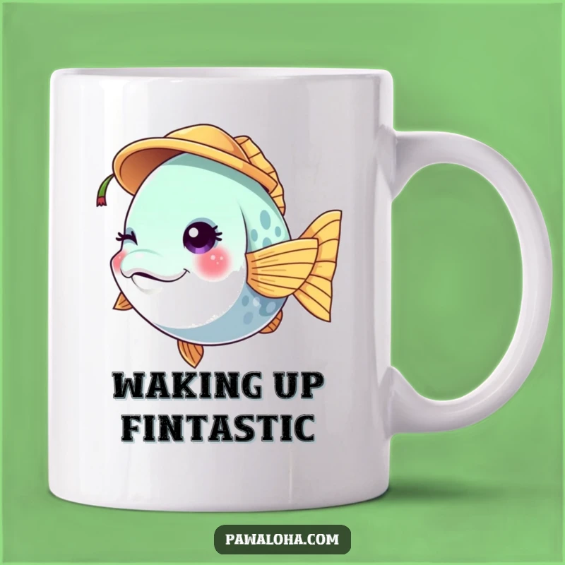 Funny Fish Coconut Mug: Winking Vibes, Perfect Tropical Treat Gift