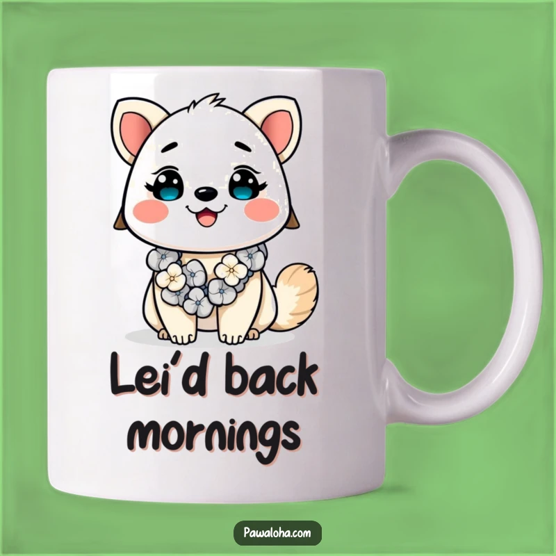 Funny Kawaii Aloha Animal Mug: Brighten Your Day with This Cheerful Tropical Gift