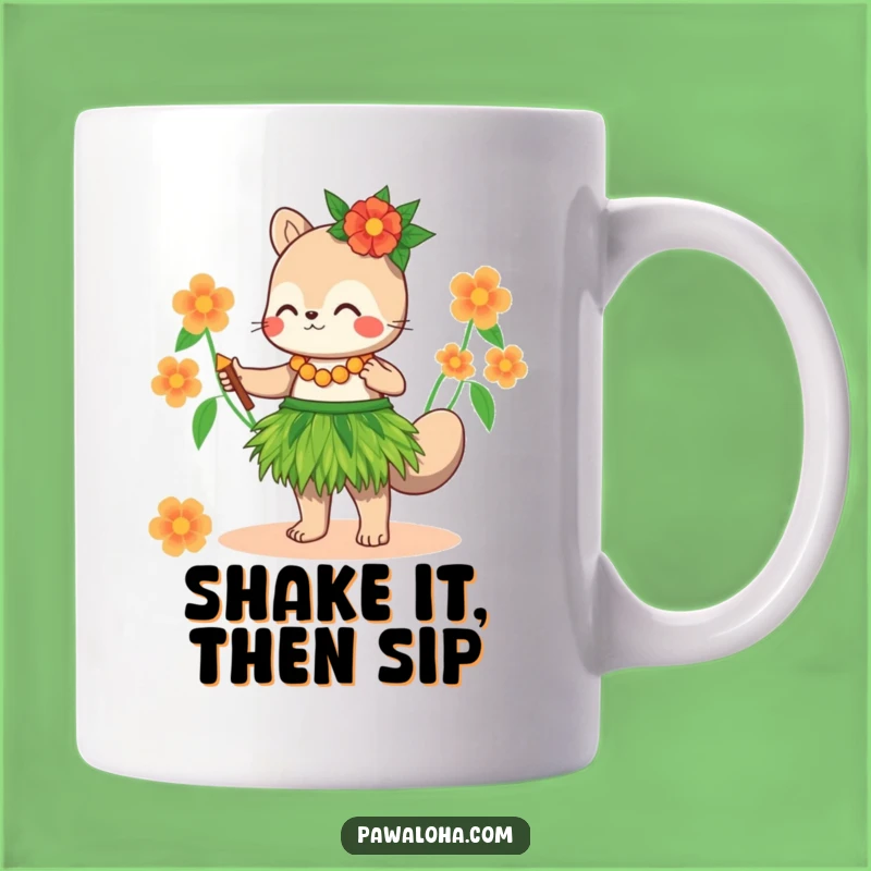 Funny Hula Animal Grass Skirt Mug - Tropical Fun & Gift