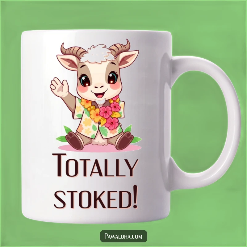 Funny Aloha Goat Mug - Party Animal Coffee Cup for a Funny Gift
