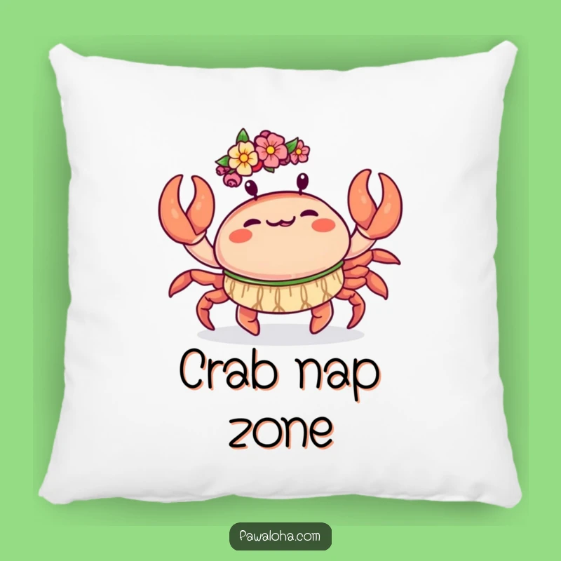 Funny Kawaii Crab Pillow: Cozy Hula Dancing Sofa Cushion - Cute Gift