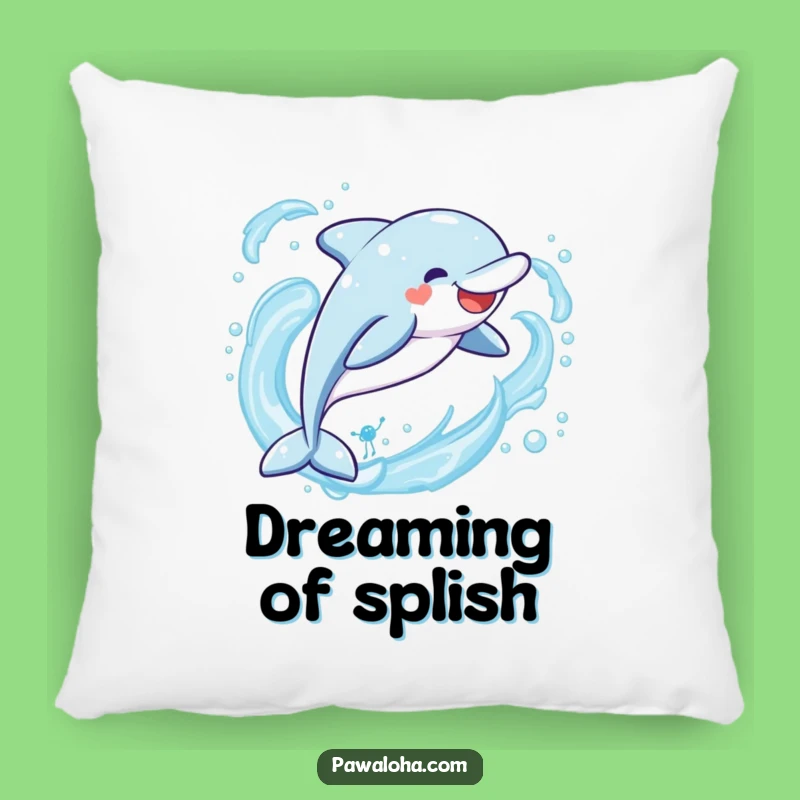 Funny Kawaii Dolphin Pillow: Dreamy Waves Comfort, Perfect Relaxing Gift