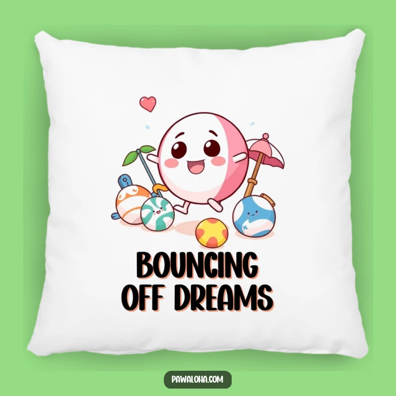 Funny Beach Ball Pillow: Playful Toy Character Accent Pillow for Summer Decor