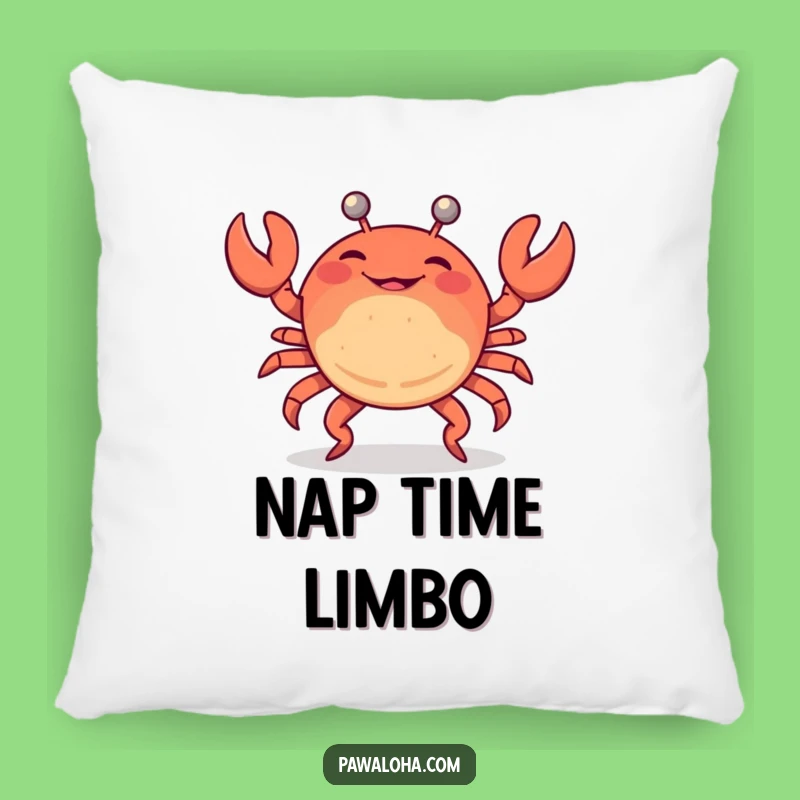 Funny Crab Limbo Pillow: Cozy Comfort for Fun-Loving People
