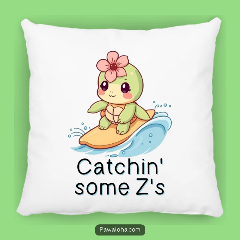 Funny Kawaii Sea Turtle Pillow: Soft Plush Cushion, Cozy Ocean Themed Funny Gift