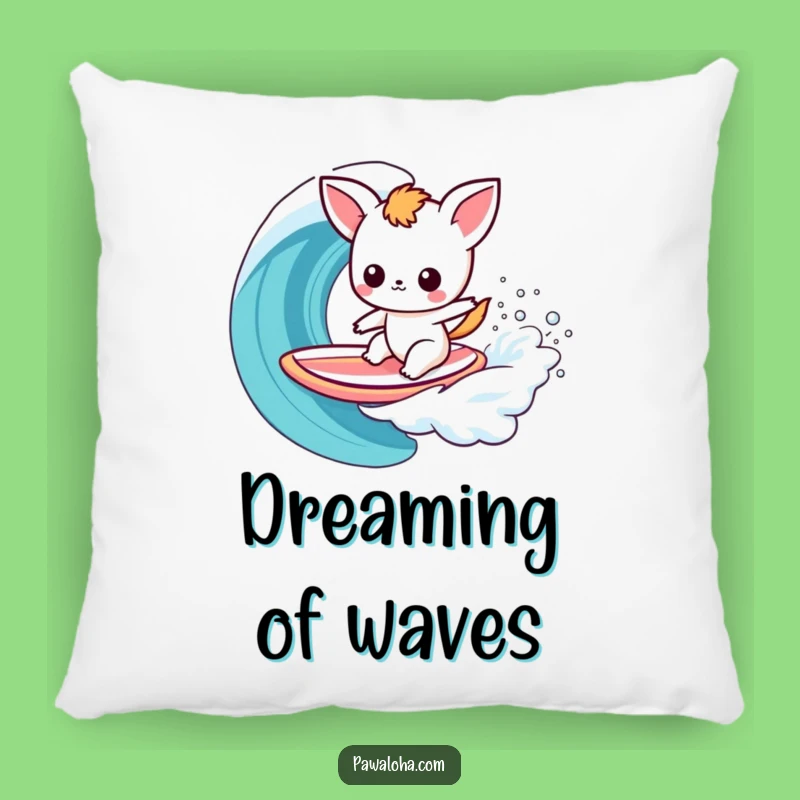 Funny Kawaii Surfer Animal Pillow: Dream of Waves with This Comfy, Hilarious Pillow