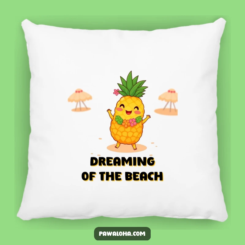 Funny Pineapple Hula Dancer Pillow - Comfy Tropical Decor Gift!