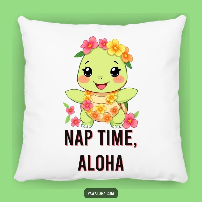 Funny Turtle Pillow, Cozy Comfort with a Humorous, Beachy Design