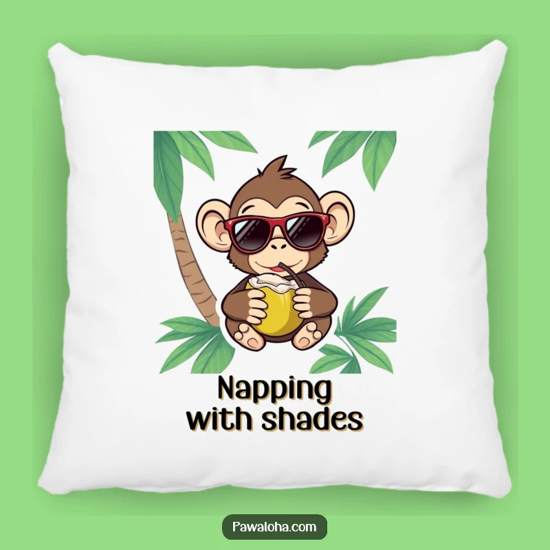Funny Monkey Pillow: Tropical Comfort and Cool Vibes