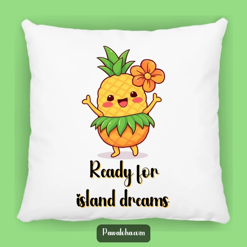 Funny Dancing Pineapple Pillow: Comfy Tropical Hawaiian Accent Throw Pillow Gift