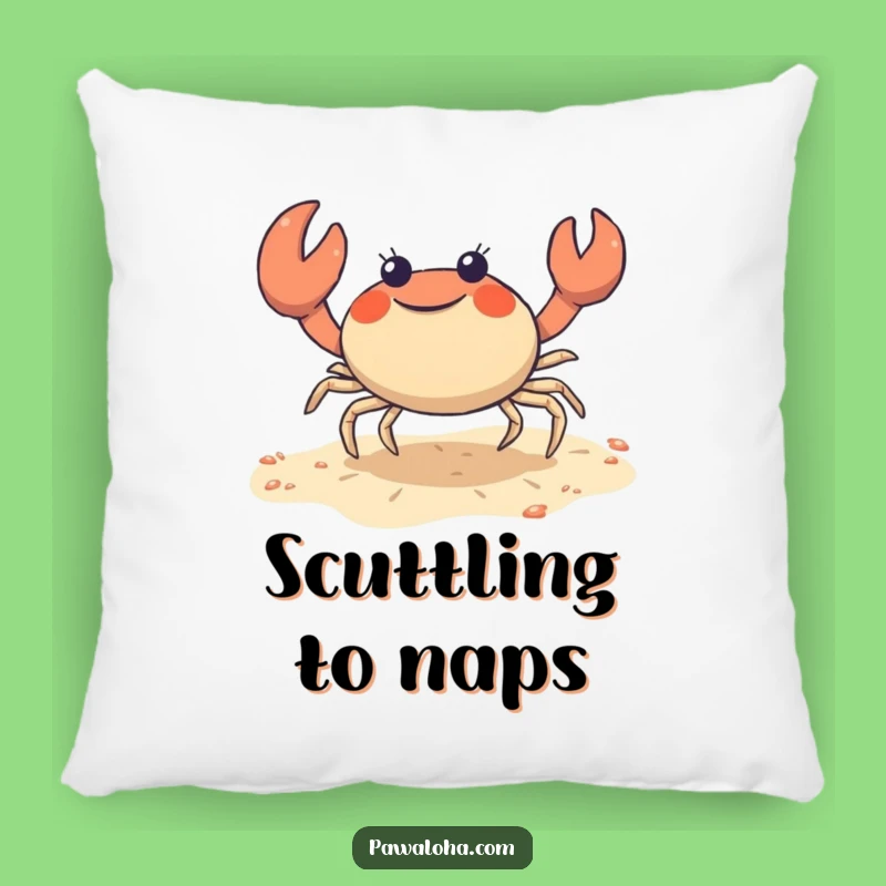 Funny Crab Pillow: Cute Shuffle Character Accent Pillow Gift