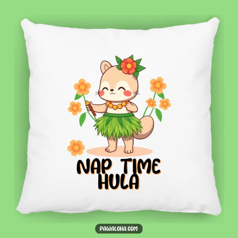 Soft Funny Hula Animal Grass Skirt Pillow - Comfy Tropical Fun Gift