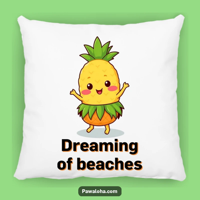 Soft Funny Kawaii Pineapple Dancer Pillow: Tropical Comfort Gift