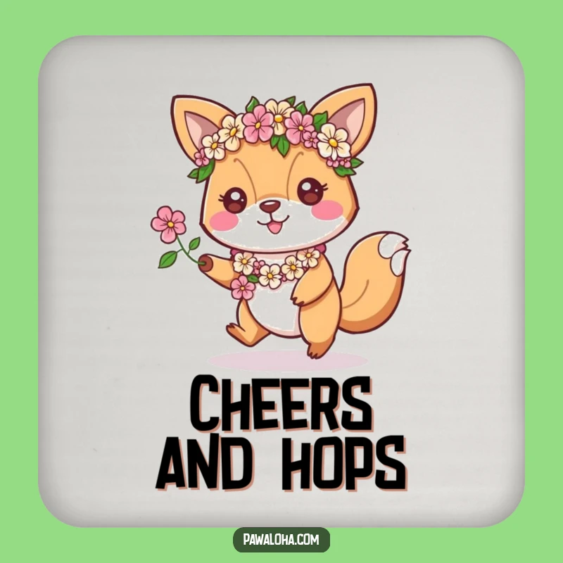 Funny Hopping Animal Lei Coasters - Energetic Table Protection Gift