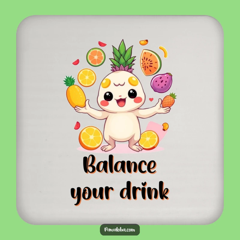 Funny Juggling Creature Coaster - Protect Table & Add Color