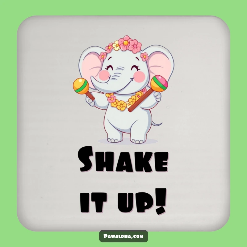 Funny Elephant Drink Coaster: Fiesta Protection, A Hilarious Gift