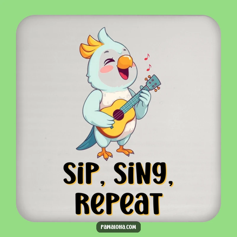 Funny Parrot Coasters: Musical Drinks and Cheerful Surfaces