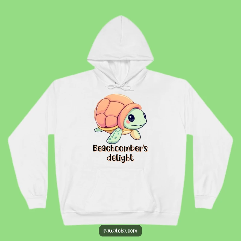Funny Sea Turtle Seashell Hoodie: Cozy Ocean Curiosity