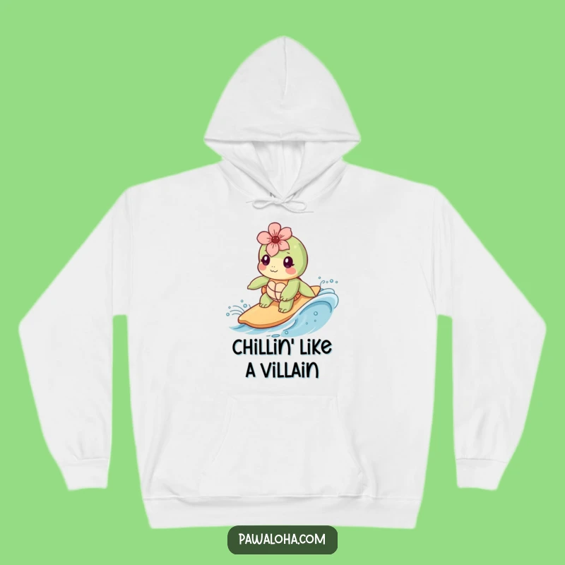 Funny Kawaii Sea Turtle Hoodie: Cozy Surfer Swag Sweatshirt, Perfect Warm Funny Gift