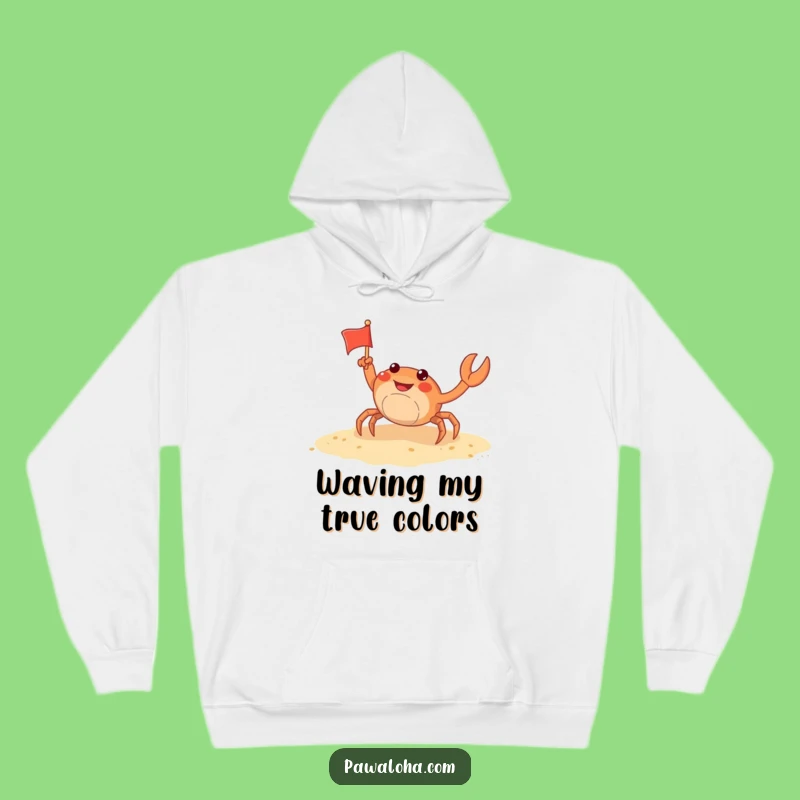 Cozy Funny Crab Beach Hoodie: Warm & Hilarious Gift for Coastal Vibes