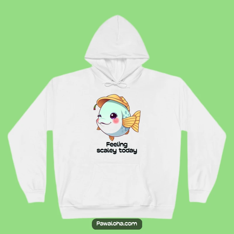 Cozy Funny Fish Coconut Hoodie: Tropical Vibes, Perfect Gift for Beach Lovers