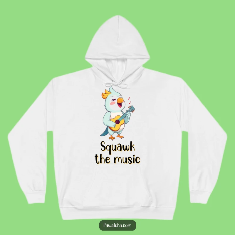 Cozy Funny Parrot Hoodie: Musical Comfort and Joyful Vibes