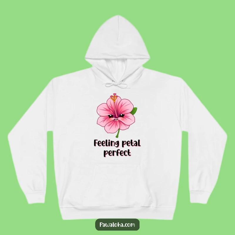 Cozy Funny Hibiscus Hoodie: Sweet Smile Comfort, Ideal Warm Gift