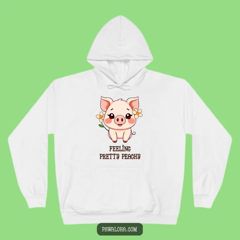 Cozy Funny Kawaii Pig Flower Hoodie: Your New Favorite Warm Gift
