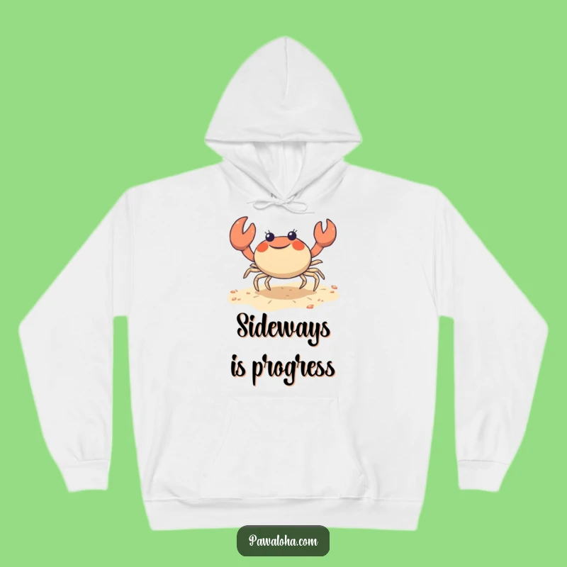 Funny Crab Hoodie: Cozy Shuffle Character Sweatshirt for Beach Fans