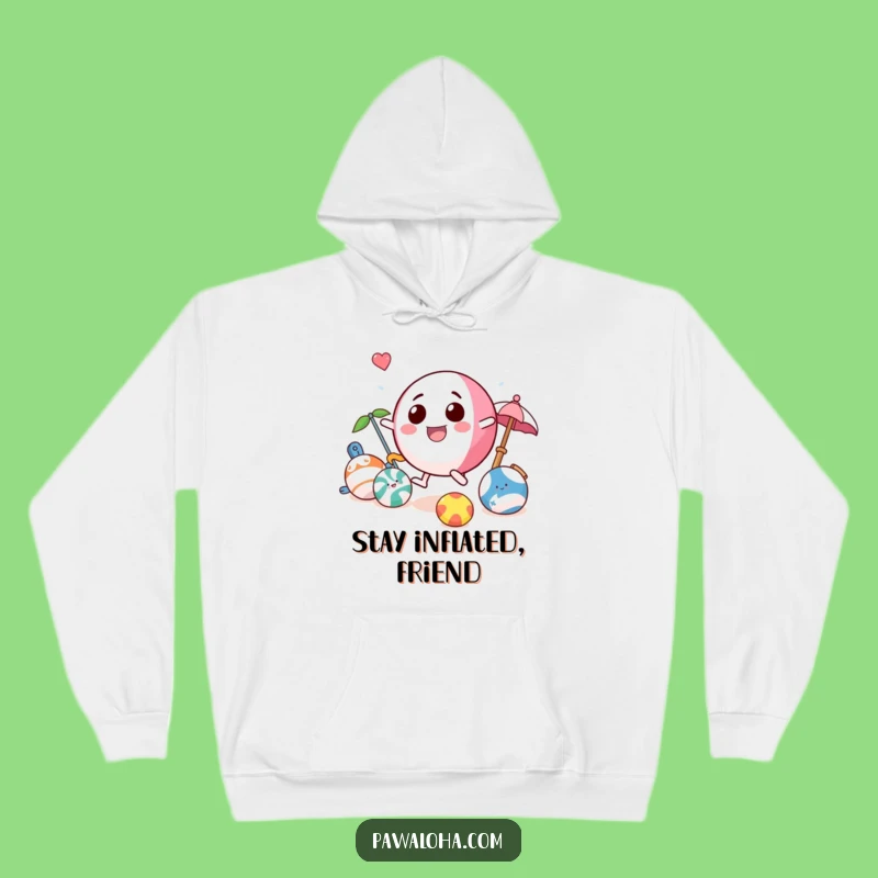 Funny Beach Ball Hoodie: Cozy Playful Toy Character Sweatshirt for Cool Evenings