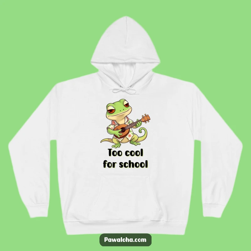 Funny Gecko Ukulele Hoodie: Cool Hawaiian Shirt Gecko Hoodie, Your Perfect Cozy Gift