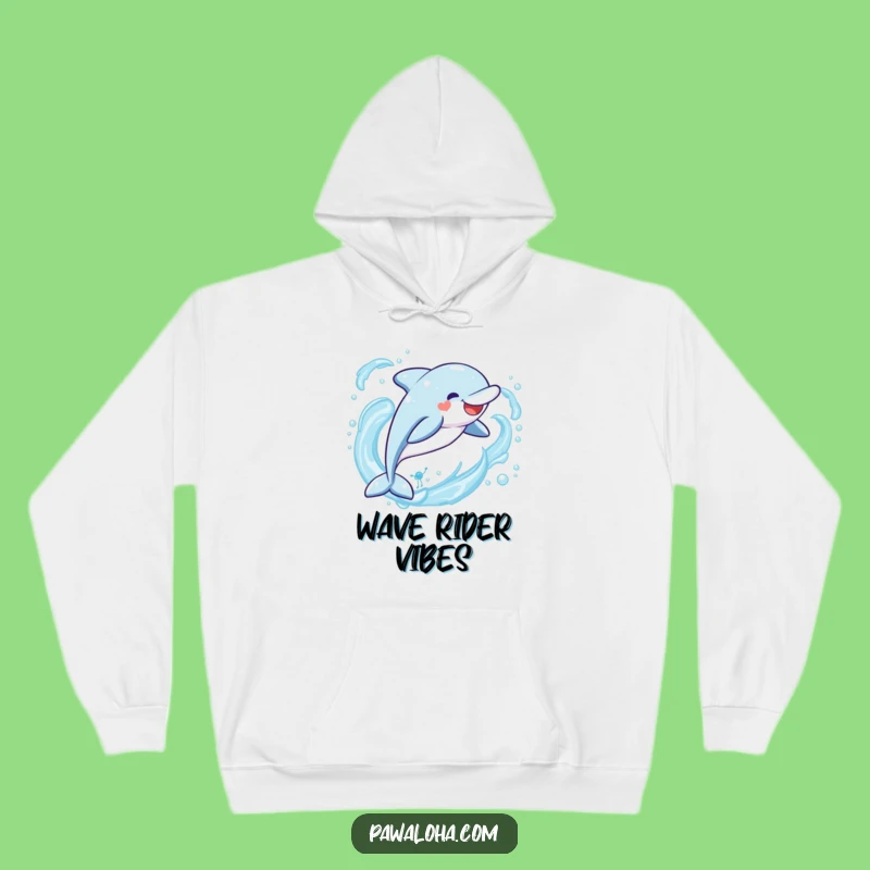 Funny Kawaii Dolphin Hoodie: Ocean Embrace Warmth, Perfect Cozy Gift