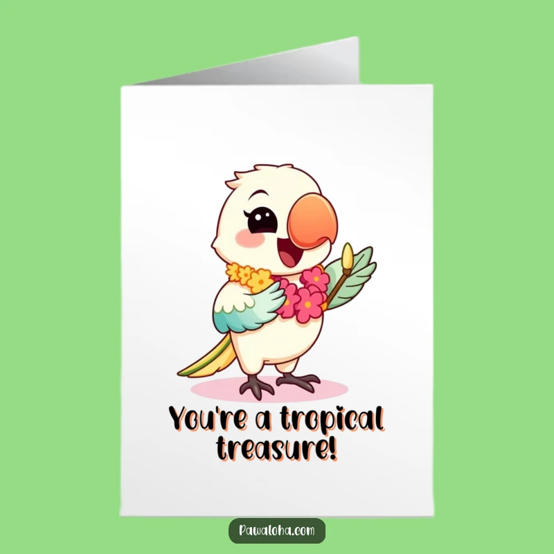 Free Printable Hula Parrot Congratulations Card - Joyful Downloadable Gift for Celebrations