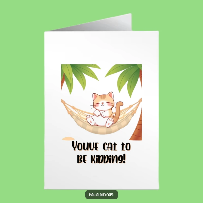 Cat-titude of Success: Free Printable Congrats Card, Relaxed Download